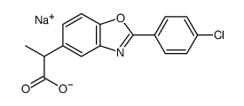sodium 2-(4-chlorophenyl)benzoxazole-5-propionate picture