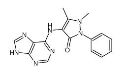 1,5-dimethyl-2-phenyl-4-(7H-purin-6-ylamino)pyrazol-3-one Structure