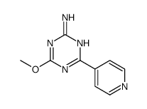 4-methoxy-6-pyridin-4-yl-1,3,5-triazin-2-amine结构式