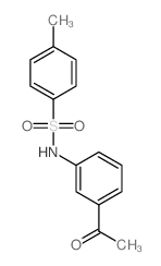 Benzenesulfonamide,N-(3-acetylphenyl)-4-methyl- structure