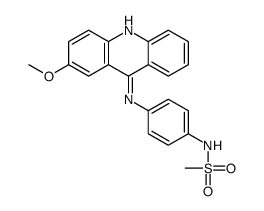 N-[4-[(2-methoxyacridin-9-yl)amino]phenyl]methanesulfonamide结构式