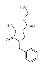 ethyl 4-amino-1-benzyl-5-oxo-2H-pyrrole-3-carboxylate structure