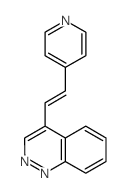 4-(2-pyridin-4-ylethenyl)cinnoline结构式