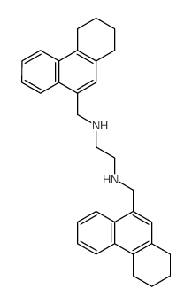 N,N-bis(1,2,3,4-tetrahydrophenanthren-9-ylmethyl)ethane-1,2-diamine Structure