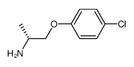 (R)-2-amino-1-(4-chlorophenoxy)propane结构式