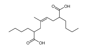 2,7-dibutyl-4-methyloct-4-enedioic acid Structure
