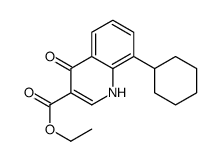 ethyl 8-cyclohexyl-4-oxo-1H-quinoline-3-carboxylate结构式