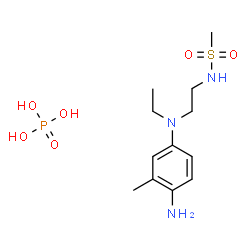 N-[2-[(4-amino-m-tolyl)ethylamino]ethyl]methanesulphonamide dihydrogen phosphate结构式