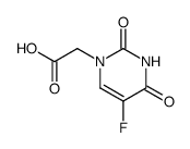 2,4-二氧代-5-氟-3,4-二氢-1(2H)-嘧啶乙酸结构式