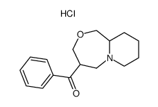 (octahydro-pyrido[2,1-c][1,4]oxazepin-4-yl)-phenyl-methanone, hydrochloride结构式