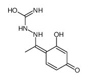 [1-(2-hydroxy-4-oxocyclohexa-2,5-dien-1-ylidene)ethylamino]urea Structure