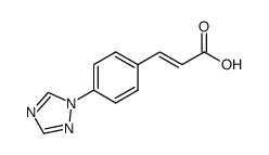 (E)-3-(4-(1,2,4-triazol-1-yl)phenyl)acrylic acid Structure