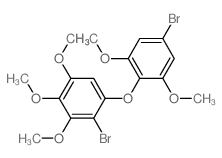2-bromo-1-(4-bromo-2,6-dimethoxy-phenoxy)-3,4,5-trimethoxy-benzene结构式