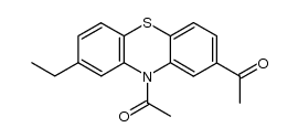 2,10-diacetyl-8-ethyl-10H-phenothiazine结构式