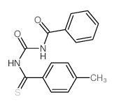 Benzamide, N-[[[(4-methylphenyl)thioxomethyl]amino]carbonyl]- structure