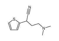 4-dimethylamino-2-thiophen-2-yl-butyronitrile结构式