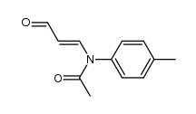 β-(N-acetyl-p-toluidino)acrolein结构式