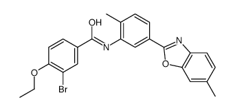 Benzamide, 3-bromo-4-ethoxy-N-[2-methyl-5-(6-methyl-2-benzoxazolyl)phenyl]- (9CI) Structure