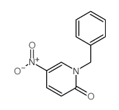 1-benzyl-5-nitro-pyridin-2-one结构式