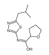 2-Furancarboxamide,tetrahydro-N-[5-(2-methylpropyl)-1,3,4-thiadiazol-2-yl]- Structure