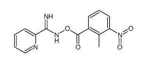 [(Z)-[amino(pyridin-2-yl)methylidene]amino] 2-methyl-3-nitrobenzoate结构式