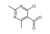 4-chloro-5-nitro-2,6-dimethylpyrimidine Structure