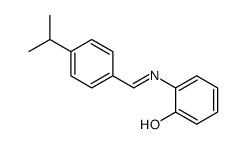 2-[(4-propan-2-ylphenyl)methylideneamino]phenol结构式