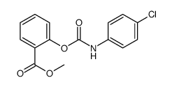 methyl 2-[(4-chlorophenyl)carbamoyloxy]benzoate结构式