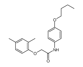 N-(4-butoxyphenyl)-2-(2,4-dimethylphenoxy)acetamide Structure