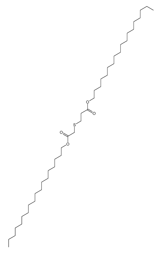 octadecyl 3-(2-octadecoxy-2-oxoethyl)sulfanylpropanoate结构式