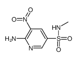 6-amino-N-methyl-5-nitropyridine-3-sulfonamide结构式