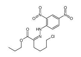 propyl 6-chloro-2-[(2,4-dinitrophenyl)hydrazinylidene]hexanoate Structure