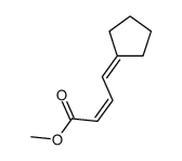 methyl 4-cyclopentylidenebut-2-enoate结构式