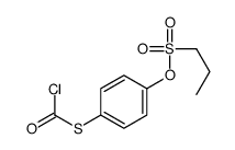 S-(4-propylsulfonyloxyphenyl) chloromethanethioate Structure