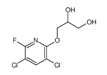 3-(3,5-dichloro-6-fluoropyridin-2-yl)oxypropane-1,2-diol Structure