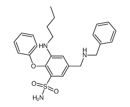 (3-n-butylamino-4-phenoxy-5-sulfamyl-benzyl)benzylamine结构式