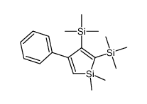 (1,1-dimethyl-4-phenyl-2-trimethylsilylsilol-3-yl)-trimethylsilane Structure