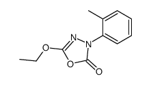 5-ethoxy-3-(2-methylphenyl)-1,3,4-oxadiazol-2-one Structure