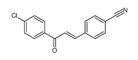 4-[3-(4-chlorophenyl)-3-oxoprop-1-enyl]benzonitrile结构式