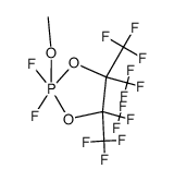 (2-TB-5-12)-2,2-difluoro-2-methoxy-4,4,5,5-tetrakis-trifluoromethyl-2λ5-[1,3,2]dioxaphospholane结构式