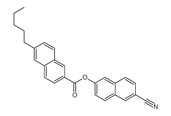 (6-cyanonaphthalen-2-yl) 6-pentylnaphthalene-2-carboxylate Structure