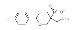 2-(4-chlorophenyl)-5-ethyl-5-nitro-1,3-dioxane Structure