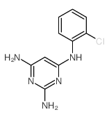 N4-(2-chlorophenyl)pyrimidine-2,4,6-triamine结构式
