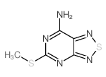 3-methylsulfanyl-8-thia-2,4,7,9-tetrazabicyclo[4.3.0]nona-2,4,6,9-tetraen-5-amine结构式