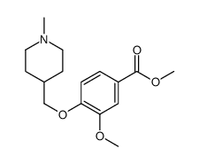 Methyl 4-((1-Methylpiperidin-4-yl)Methoxy)-3-Methoxybenzoate结构式