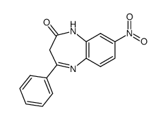 8-nitro-4-phenyl-1,3-dihydro-2H-1,5-benzodiazepin-2-one Structure