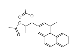 (17-acetyloxy-11-methyl-16,17-dihydro-15H-cyclopenta[a]phenanthren-16-yl) acetate结构式