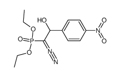 diethyl (1-diazo-2-hydroxy-2-(4-nitrophenyl)ethyl)phosphonate Structure