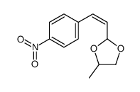 1,3-Dioxolane, 4-methyl-2-2-(4-nitrophenyl)ethenyl-结构式