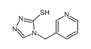 4-(pyridin-3-ylmethyl)-1H-1,2,4-triazole-5-thione结构式